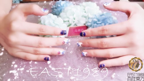  青花美甲怎么做？保定東方技工學(xué)校教你巧做美甲！